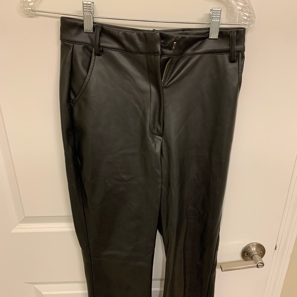 Never worn Meshki Black Leather Pants